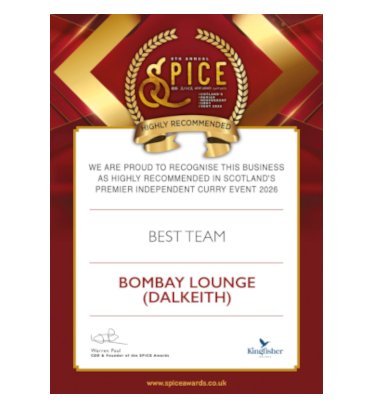 Spice Awards Bombay Lounge 2026